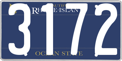 RI license plate 3172