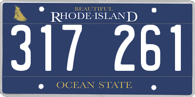 RI license plate 317261