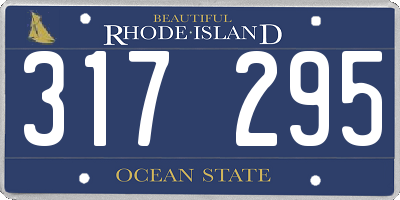 RI license plate 317295