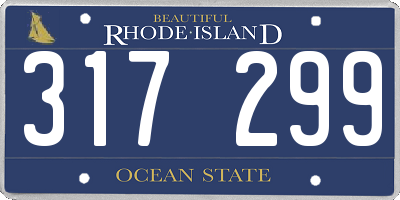 RI license plate 317299