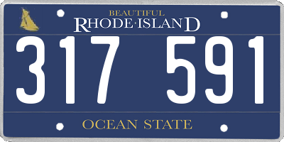 RI license plate 317591