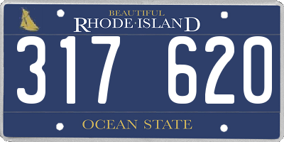 RI license plate 317620