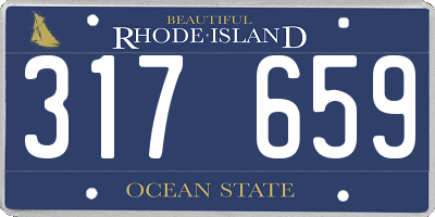 RI license plate 317659