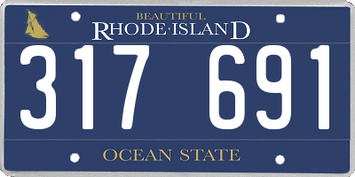 RI license plate 317691