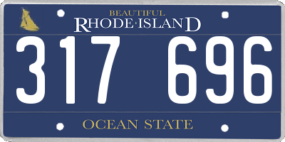 RI license plate 317696