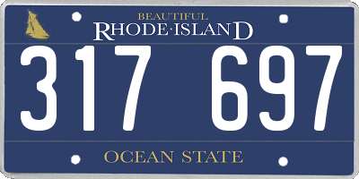 RI license plate 317697
