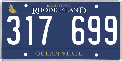 RI license plate 317699