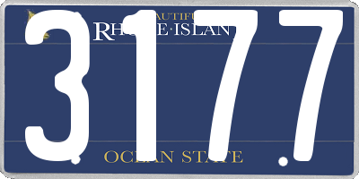 RI license plate 3177