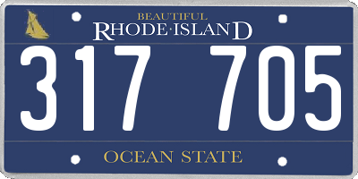 RI license plate 317705