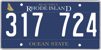 RI license plate 317724