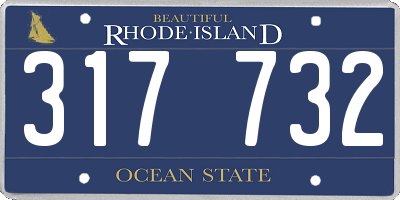 RI license plate 317732