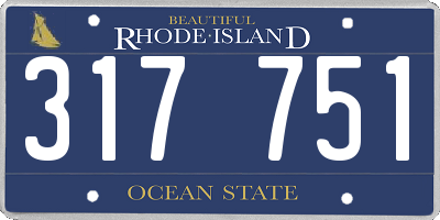 RI license plate 317751