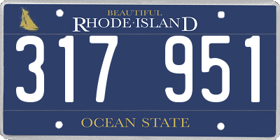 RI license plate 317951
