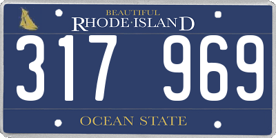 RI license plate 317969