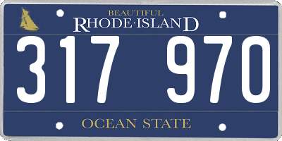 RI license plate 317970