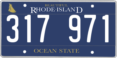 RI license plate 317971