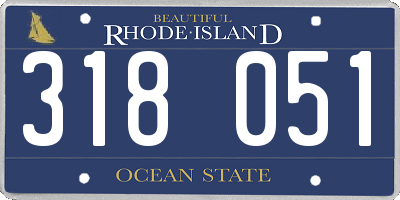 RI license plate 318051