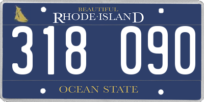 RI license plate 318090