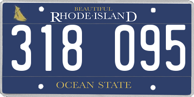 RI license plate 318095