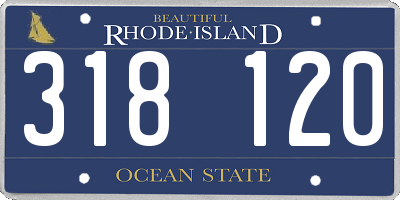 RI license plate 318120