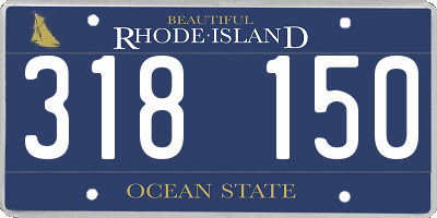 RI license plate 318150