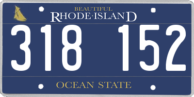 RI license plate 318152