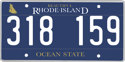 RI license plate 318159