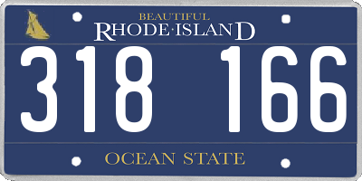 RI license plate 318166