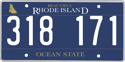 RI license plate 318171