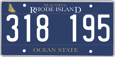 RI license plate 318195