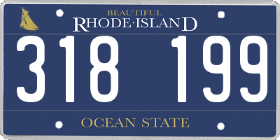 RI license plate 318199
