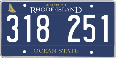 RI license plate 318251