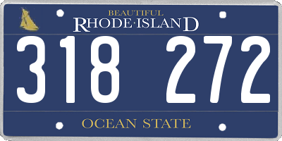RI license plate 318272