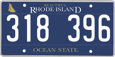 RI license plate 318396