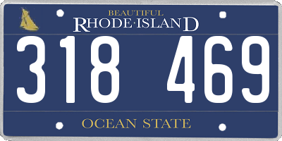 RI license plate 318469