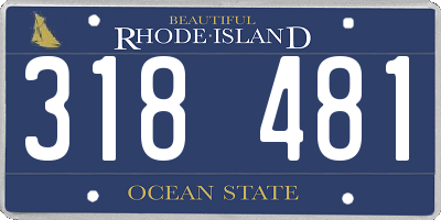 RI license plate 318481