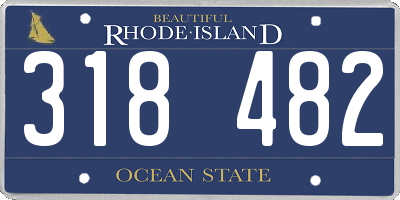 RI license plate 318482