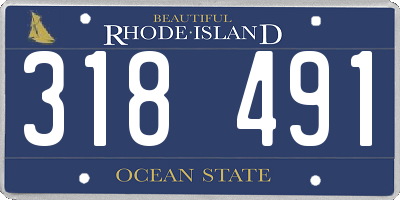 RI license plate 318491