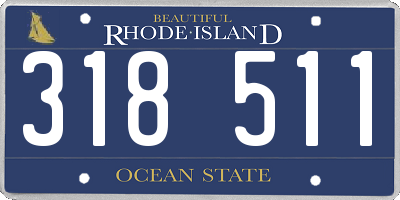 RI license plate 318511