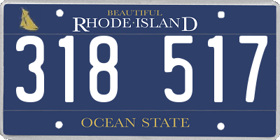 RI license plate 318517