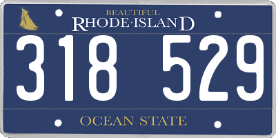 RI license plate 318529