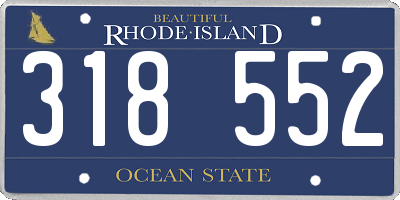 RI license plate 318552