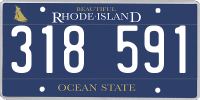 RI license plate 318591