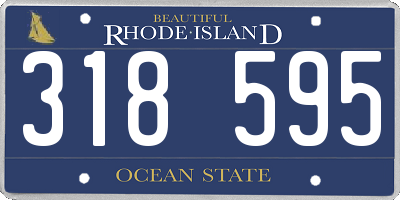 RI license plate 318595