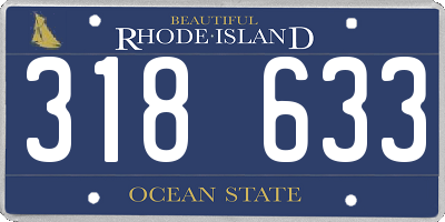 RI license plate 318633