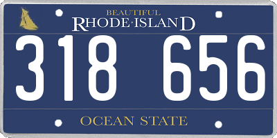 RI license plate 318656