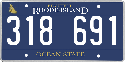 RI license plate 318691