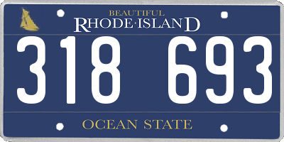RI license plate 318693