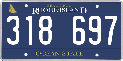 RI license plate 318697