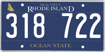 RI license plate 318722